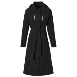 Damska kurtka wodoodporna Basil MosseTrench-Coat. Czarne kurtki damskie BASIL, bez wzorów, bez kaptura. Za 676.50 zł.