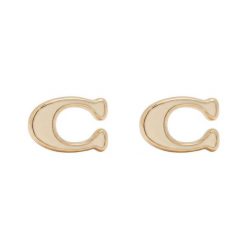 Kolczyki Coach. Żółte kolczyki damskie Coach, złote. Za 169.99 zł.