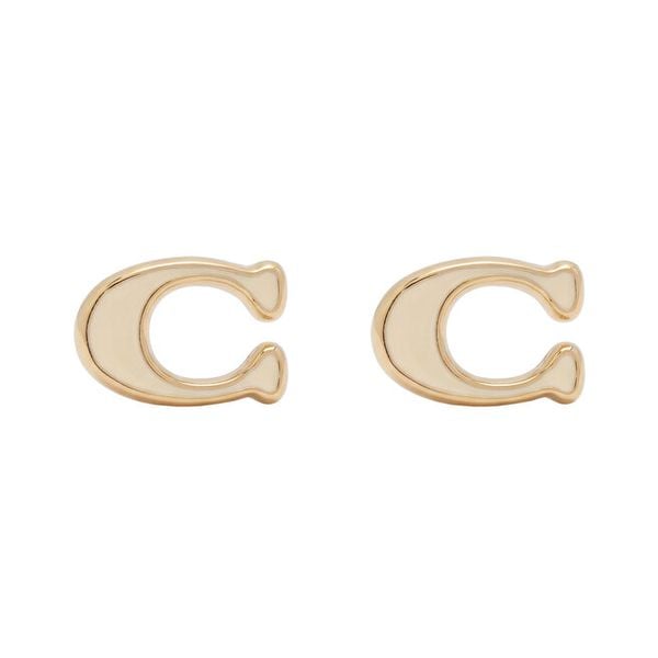 Kolczyki Coach. Żółte kolczyki damskie Coach, złote. Za 169.99 zł.