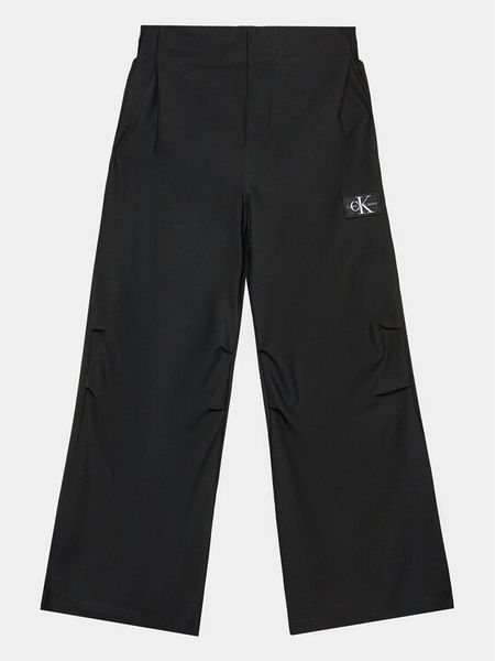 Calvin Klein Jeans Spodnie materiałowe Modern IG0IG02288 Czarny Regular Fit. Czarne jeansy dziewczęce Calvin Klein Jeans, bez wzorów, z jeansu. Za 209.99 zł.