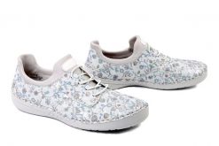 RIEKER 52575-90 multi, półbuty damskie. Półbuty damskie Rieker, bez wzorów, bez obcasa, bez zapięcia. Za 349.90 zł.