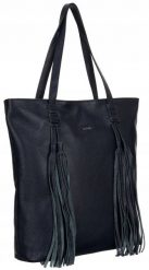 Shopperka boho Rovicky TWR-164 granatowa. Brązowe torebki klasyczne damskie ROVICKY, ze skóry, bez dodatków. Za 339.00 zł.