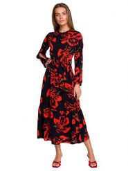Stylove Sukienka w kolorze czarnym ze wzorem rozmiar: M. Czarne sukienki damskie Stylove, bez wzorów, bez ramiączek. Za 357.45 zł.