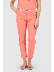 Alife and kickin Spodnie "Hiroko" w kolorze koralowym rozmiar: M. Czerwone spodnie materiałowe damskie Alife and Kickin, bez wzorów, z materiału. Za 104.99 zł.