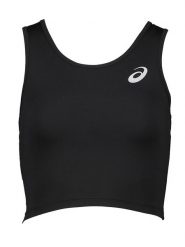Asics Top sportowy w kolorze czarnym rozmiar: S. Czarne koszulki sportowe damskie Asics, s, bez wzorów, z materiału, bez ramiączek, outdoorowe. Za 92.21 zł.