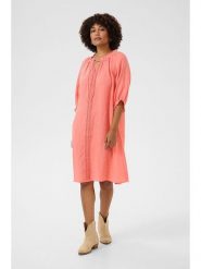 Cream Sukienka w kolorze brzoskwiniowym rozmiar: L/XL. Pomarańczowe sukienki damskie Cream, bez wzorów, ze lnu, bez ramiączek. Za 244.95 zł.