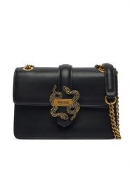 Just Cavalli Torebka Iconic Snakes 81RA4BA3 ZSA89 Czarny. Czarne torebki klasyczne damskie Just Cavalli, ze skóry, bez dodatków. Za 819.99 zł.