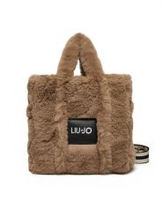 Liu Jo Torebka M Tote TF5270 E0374 Beżowy. Brązowe torebki klasyczne damskie Liu Jo, z materiału, bez dodatków. Za 399.99 zł.