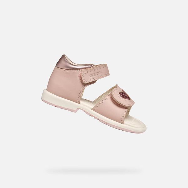 Sandały GEOX B VERRED Żółty. Czerwone sandały damskie Geox, bez wzorów, z syntetyku, bez obcasa, bez zapięcia. Za 229.99 zł.
