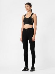 4F Legginsy kompresyjne regeneracyjne 4FPRO damskie XS. Czarne legginsy damskie 4F, xs, bez wzorów, z materiału. Za 299.99 zł.