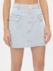 Custommade Spódnica jeansowa Riana 999448941 Błękitny Regular Fit. Niebieskie spódnice damskie Custommade, xs, bez wzorów, z bawełny. Za 1,069.00 zł.