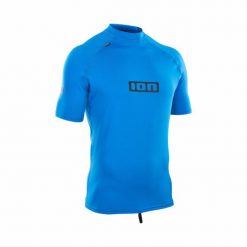 Koszulka ION Rashguard Men SS - Promo Sky Blue XXL. Niebieskie bluzki damskie ION, xl, bez wzorów, sportowe, bez kołnierzyka, bez ramiączek. Za 151.75 zł.