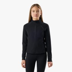 Kurtka softshell trening junior Swedemount Core Full Zip Jacket szybkoschnąca. Czarne kurtki damskie SWEDEMOUNT, l, bez wzorów, z materiału, bez kaptura. Za 129.99 zł.