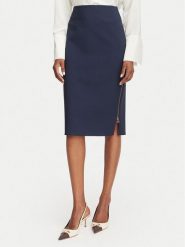 Rinascimento Spódnica ołówkowa CFC0128651003 Granatowy Slim Fit. Niebieskie spódnice damskie Rinascimento, xs, bez wzorów, z syntetyku. Za 399.99 zł.