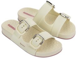 Klapki laczki damskie Ipanema Slide. Czarne klapki damskie Ipanema, bez wzorów, z gumy, bez obcasa, bez zapięcia. Za 109.00 zł.