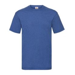 Koszulka Unisex Dla Dorosłych Valueweight. Niebieskie bluzki damskie Fruit of the Loom, s, bez wzorów, sportowe, bez kołnierzyka, bez ramiączek. Za 35.99 zł.