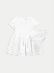 Coccodrillo Sukienka letnia WC4128202GPN Biały Regular Fit. Białe sukienki dziewczęce COCCODRILLO, bez wzorów, z bawełny, bez ramiączek, proste. Za 59.99 zł.