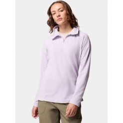 Bluza polarowa damska Columbia Glacial IV 1/2 Zip. Fioletowe bluzy damskie Columbia, bez wzorów, z polaru, bez kaptura. Za 139.69 zł.