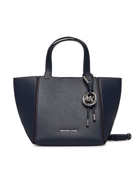 MICHAEL Michael Kors Torebka 30R6S9JT9L Niebieski. Niebieskie shopper bag MICHAEL Michael Kors, bez wzorów, ze skóry, bez dodatków. Za 1,299.00 zł.