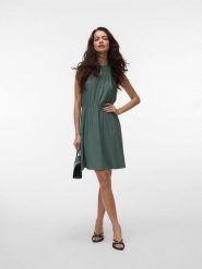 Vero Moda Sukienka w kolorze zielonym rozmiar: S. Zielone sukienki damskie Vero Moda, bez wzorów, z koronki, bez ramiączek. Za 110.04 zł.