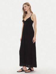 ONLY Sukienka letnia Chiara 15346832 Czarny Regular Fit. Czarne sukienki damskie Only, bez wzorów, z wiskozy, bez ramiączek. Za 189.99 zł.
