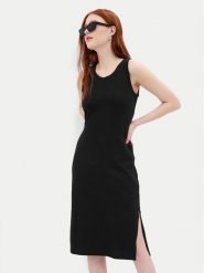 Gap Sukienka letnia 624686-01 Czarny Slim Fit. Czarne sukienki damskie GAP, bez wzorów, z bawełny, bez ramiączek. Za 169.99 zł.