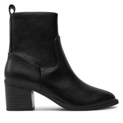 Botki Call It Spring. Czarne botki damskie Call it Spring, bez obcasa, na słupku, bez zapięcia. Za 299.99 zł.