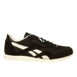 Buty do chodzenia damskie Reebok CL NYLON SLIM EP. Czarne obuwie sportowe damskie Reebok, z materiału, bez zapięcia, trekkingowe. Za 299.00 zł.