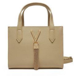 Torebka Valentino. Brązowe kuferki damskie Valentino, bez wzorów, bez dodatków. Za 279.99 zł.