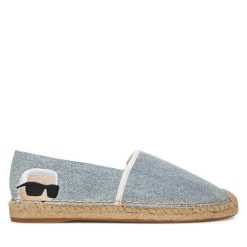 Espadryle KARL LAGERFELD. Niebieskie espadryle damskie KARL LAGERFELD, bez wzorów, bez obcasa. Za 309.99 zł.