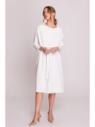 Stylove Sukienka w kolorze białym rozmiar: L/XL. Białe sukienki damskie Stylove, bez wzorów, z tkaniny, bez ramiączek. Za 215.21 zł.