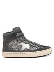 Geox Sneakersy J Kalispera Girl J664GB 0NFEW C9002 S Srebrny ciemny. Szare buty sportowe dziewczęce Geox, bez wzorów, ze skóry, bez zapięcia. Za 319.99 zł.