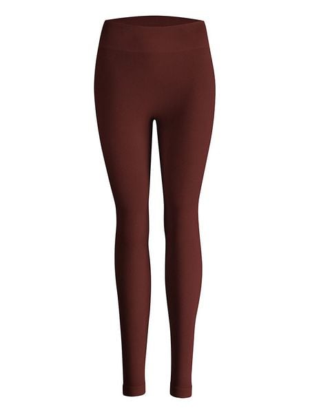 Nur Die Legginsy w kolorze ciemnobrązowym rozmiar: 40/42. Brązowe legginsy damskie Nur Die, bez wzorów, prążkowane. Za 69.91 zł.