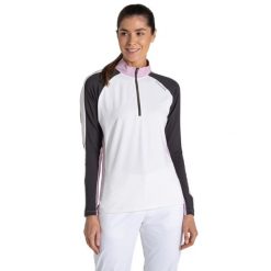 Bluza Golfowa Damska Nosilife Half Zip. Białe bluzy damskie Craghoppers, s, bez wzorów, z dzianiny, bez kaptura. Za 338.99 zł.
