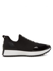 DKNY Sneakersy Nallen K1562302 Czarny. Czarne obuwie sportowe damskie DKNY, z materiału, bez zapięcia. Za 359.99 zł.