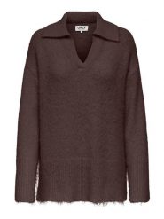ONLY Sweter w kolorze brązowym rozmiar: XL. Brązowe swetry klasyczne damskie Only, xl, bez kołnierzyka. Za 109.00 zł.