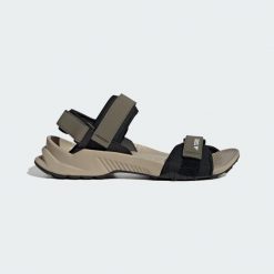 Sandały Terrex Hydroterra. Czarne sandały damskie Adidas, bez wzorów, z gumy, bez obcasa, bez zapięcia. Za 239.00 zł.