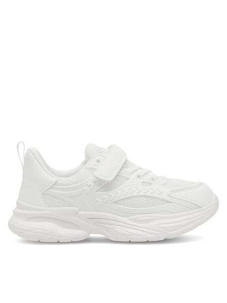 DeeZee Sneakersy CF2714-1 Biały. Białe buty sportowe dziewczęce DeeZee, bez wzorów, z materiału, bez zapięcia. Za 79.99 zł.