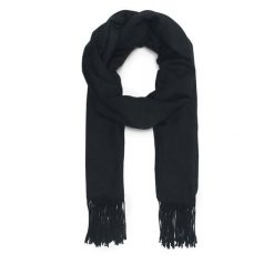 Szalik Jenny Fairy. Czarne szaliki damskie Jenny Fairy, bez wzorów. Za 49.99 zł.