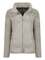 ANAPURNA Kurtka polarowa "Uternel" w kolorze szarobrązowym rozmiar: XXL. Brązowe kurtki damskie ANAPURNA, xxl, bez wzorów, z polaru, bez kaptura. Za 73.99 zł.