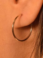 DIAMANTA Złote kolczyki-kreole "Sublimes créoles" rozmiar: onesize. Żółte kolczyki damskie DIAMANTA, złote. Za 404.99 zł.