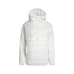 Damski płaszcz typu kangur z kapturem i kieszenią centralną DAPHNE. Niebieskie płaszcze damskie Izas, bez wzorów, z nylonu, z kapturem. Za 443.43 zł.