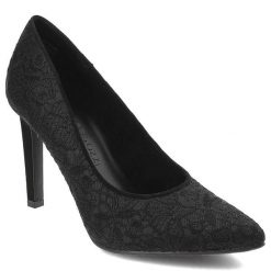 Czarne Czółenka Marco Tozzi Eleganckie Buty Na Obcasie. Czarne czółenka damskie Marco Tozzi, bez wzorów, z koronki, bez obcasa, na obcasie. Za 203.99 zł.