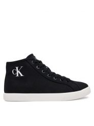 Calvin Klein Jeans Sneakersy Ess Vulc Mid Cv Mg Wn YW0YW01761 Czarny. Czarne obuwie sportowe damskie Calvin Klein Jeans, z jeansu, bez zapięcia. Za 179.99 zł.