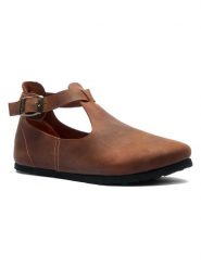 Comfortfusse Skórzane baleriny w kolorze jasnobrązowym rozmiar: 40. Brązowe balerinki damskie Comfortfüße, bez wzorów. Za 285.49 zł.