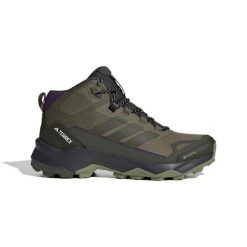 Damskie buty trekkingowe adidas Terrex Skychaser AX5 Mid. Zielone obuwie trekkingowe damskie Adidas, z gore-texu, bez zapięcia. Za 596.90 zł.