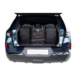 Torby Do Bagażnika Opel Grandland Phev 2024+ 4Szt Kjust. Czarne torby podróżne KJUST, bez wzorów. Za 1,250.00 zł.