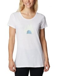 Columbia Koszulka "Daisy Days" w kolorze białym rozmiar: XS. Białe bluzki damskie Columbia, xs, bez wzorów, bez kołnierzyka, bez ramiączek. Za 30.71 zł.