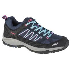 Buty trekkingowe damskie, CMP Sun Low. Niebieskie obuwie trekkingowe damskie CMP, bez zapięcia. Za 325.99 zł.