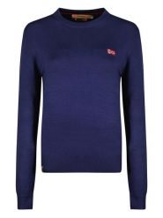 Geographical Norway Sweter "Fabrizia" w kolorze granatowym rozmiar: S. Niebieskie swetry klasyczne damskie Geographical Norway, s, bez kołnierzyka. Za 109.78 zł.